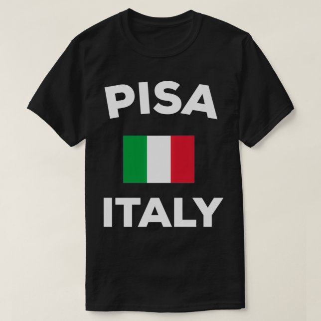 Camiseta Pisa Italy Italian Flag City  (Frente do Design)