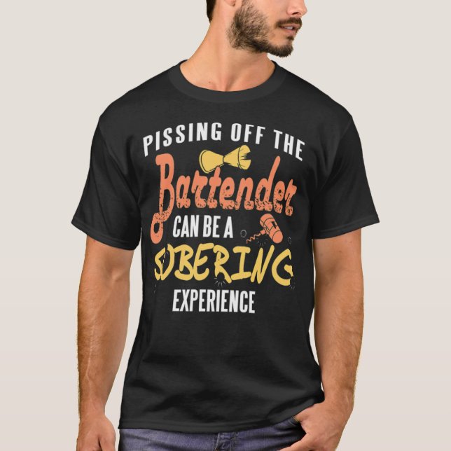 Camiseta Piscando no Barman pode ser engraçado (Frente)