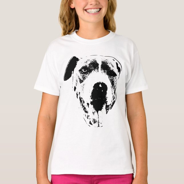Camiseta Piscar os olhos de Reprodução — Combinação Pitbull (Frente)