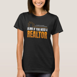 Camiseta Piscar Se Precisar De Um Agente Imobiliário Elmar