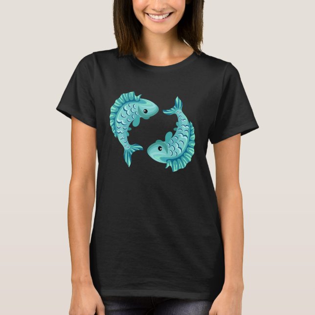 Camiseta Pisces Zodiac Horoscope Astrology Astronomy Women  (Frente)