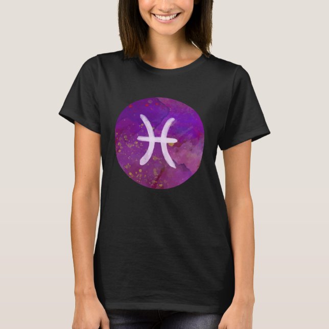 Camiseta Pisces Zodiac Horoscope Astrology Astronomy Women  (Frente)