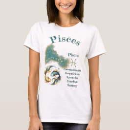 Camiseta Pisces Zodiac Sign T-Shirt