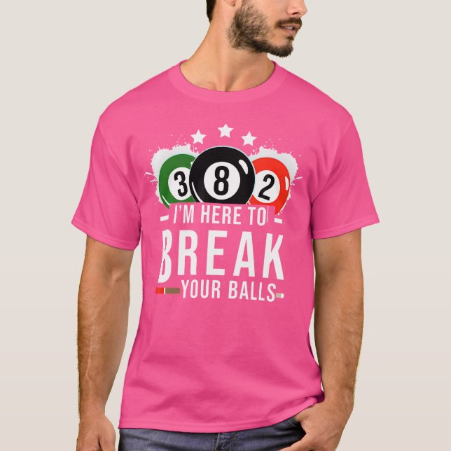 Camiseta Piscina Billiard Billard Piscina Break Rack (Frente)
