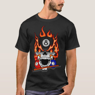 Camiseta Piscina Billiard Gift Snooker Cue Esporte Mulheres