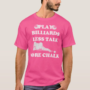 Camiseta Piscina Billiard Play Billiards Menos Fale Mais Gi