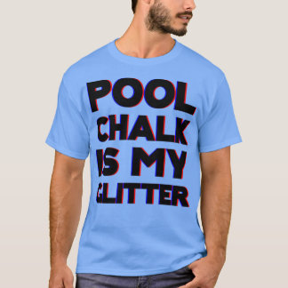 Camiseta Piscina Chalk É Minha Glitter