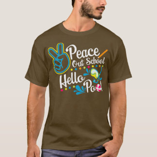 Camiseta Piscina de Alô do Último Dia da Faculdade de Paz F