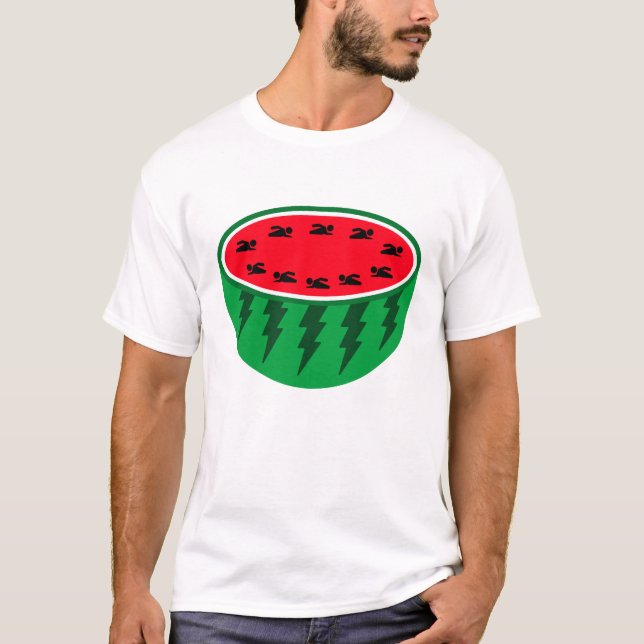Camiseta piscina de melancia (Frente)