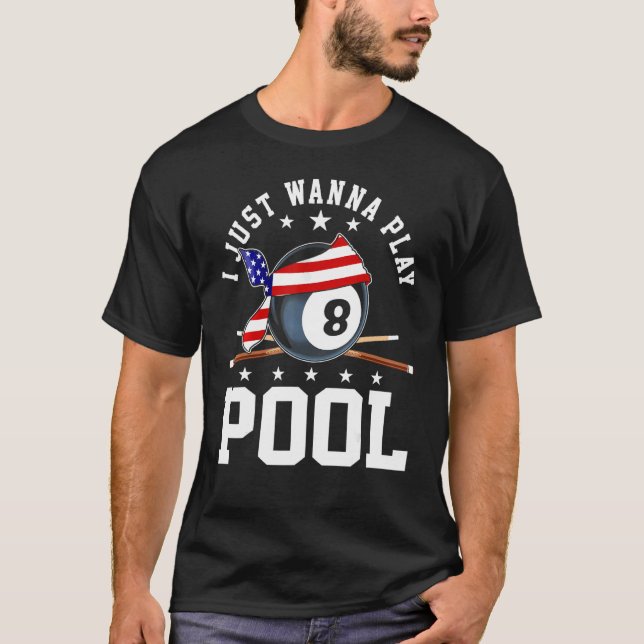 Camiseta Piscina De Meninos Para A Bola Men 8 Eu Só Quero T (Frente)