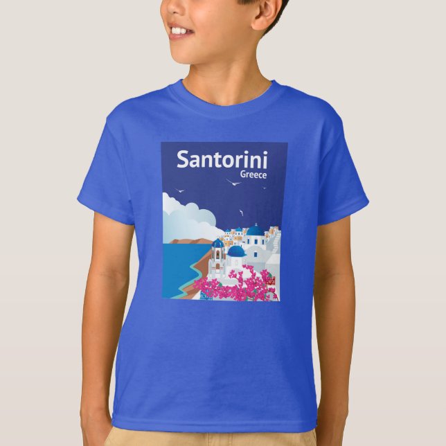 Camiseta Piscina de Santorini (Frente)