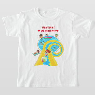 Camiseta Piscina de Verão de de água Festa de aniversário