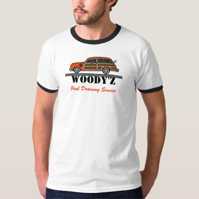 Camiseta Piscina de WOODY'Z que drena o serviço 2 (Frente)