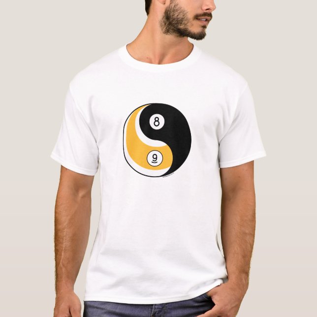 Camiseta Piscina de Yin e de Yang (Frente)
