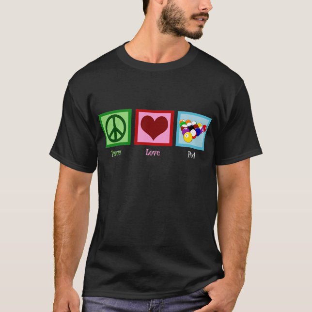 Camiseta Piscina do amor da paz (Frente)