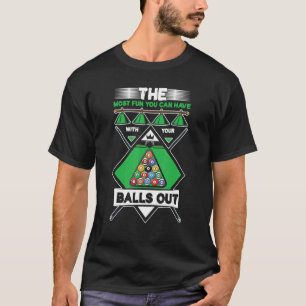 Camiseta Piscina do Snooker do Billiard Mesa