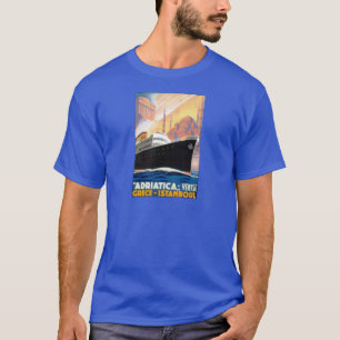 Camiseta Piscina do vintage e viagem do forro de oceano de