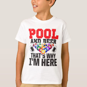 Camiseta Piscina e Cerveja - É por isso que estou aqui - Pi