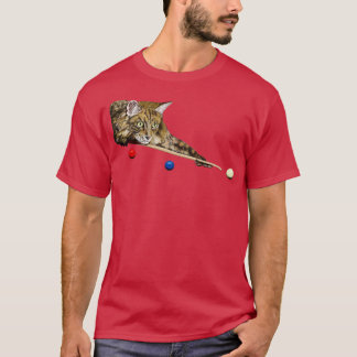 CAMISETA PISCINA E GATO DE BOLA 9 DE BOLA, GATO DE NEVE