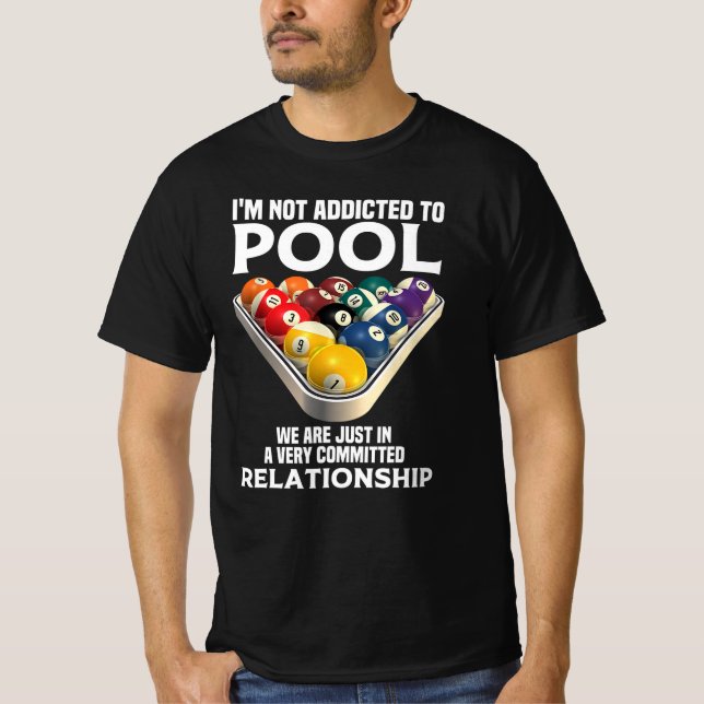 Camiseta Piscina Engraçada - Bilhetes De Rack Viciados (Frente)