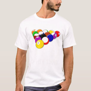 Camiseta Piscina Engraçada Id Atingiu O Presente Do Billiar