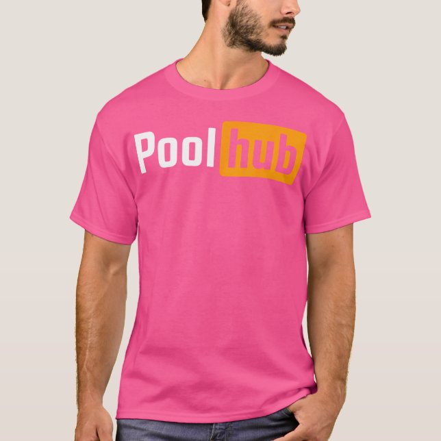 Camiseta Piscina Hub Funny Billiards Piscina Player - Citaç (Frente)