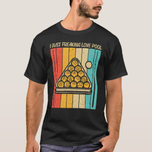 Camiseta Piscina legal Para Homens Mulheres Snooker Billier