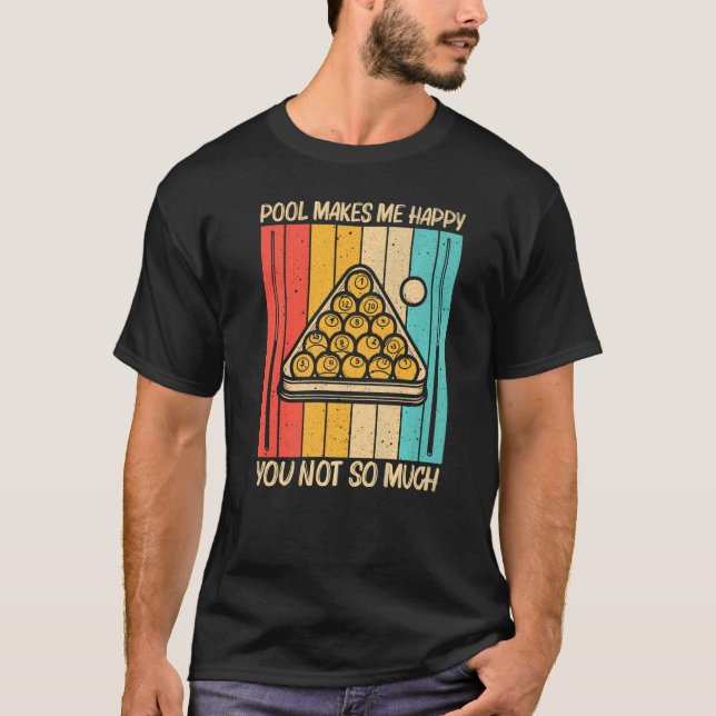 Camiseta Piscina legal Para Homens Mulheres Snooker Billier (Frente)