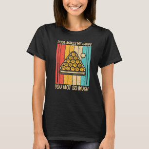 Camiseta Piscina legal Para Homens Mulheres Snooker Billier