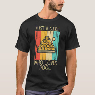 Camiseta Piscina legal Para Meninas Crianças Snooker Billia