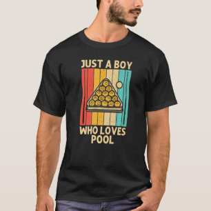 Camiseta Piscina legal Para Meninos Crianças Snooker Billia