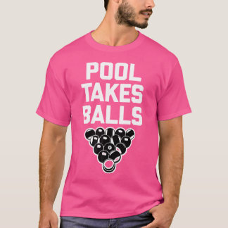 Camiseta Piscina leva bolas Piscina jogador Piscina Mesa en