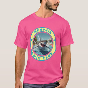 Camiseta Piscina Memphis TN Shark Theme Nadando Souveni