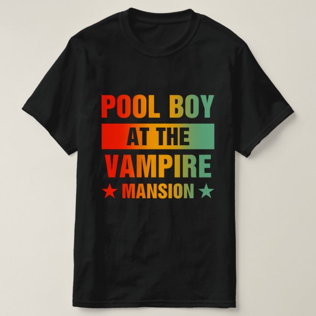 Camiseta Piscina Na Mansão Do Vampiro (Frente do Design)