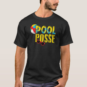 Camiseta Piscina Posse Praia Bola E Óculos Solares Piscina