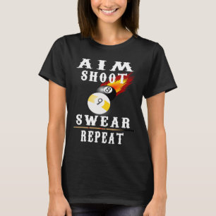 Camiseta Piscina Retroativa da Vintage Billiards