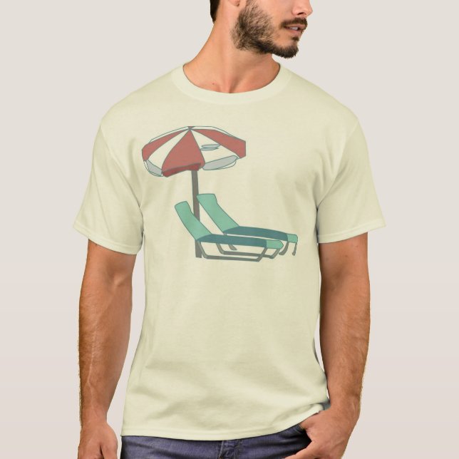 Camiseta Piscinas e Guarda-chuvas (Frente)