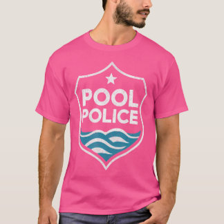 Camiseta Piscinas Engraçadas Polícia da Piscina
