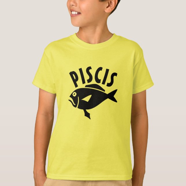 Camiseta piscis - peixe em latim (Frente)