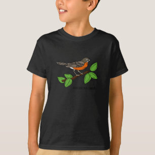 Camiseta Pisco de peito vermelho de Robyn