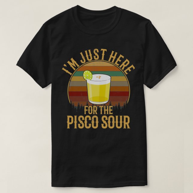Camiseta pisco sour comida peruana pisco sour (Frente do Design)
