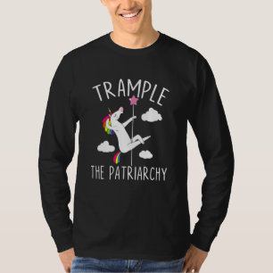 Camiseta Pise no Patriarcado Roupas de Unicórnio Divertidas