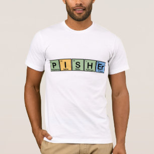 Camiseta Pisher fez dos elementos