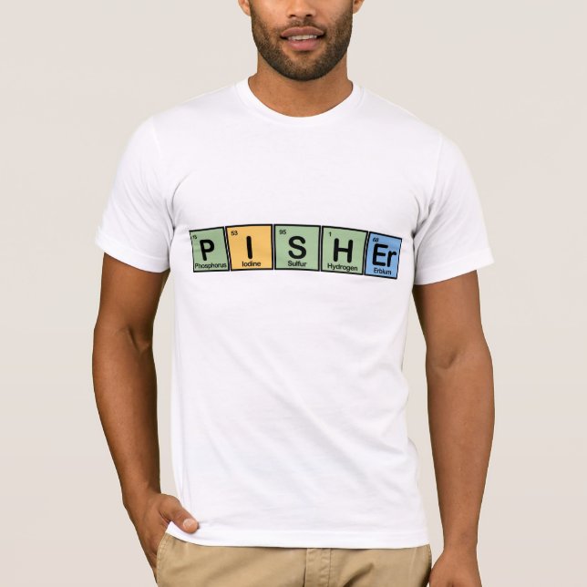 Camiseta Pisher fez dos elementos (Frente)