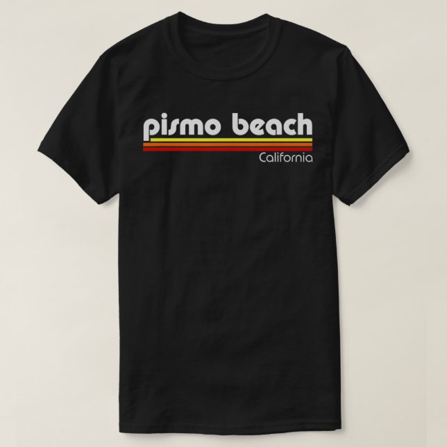 Camiseta Pismo Beach California Retro (Frente do Design)