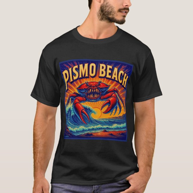 CAMISETA PISMO BEACH CRAB MONSTER.   (Frente)
