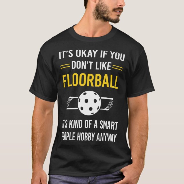 Camiseta Piso de Pessoas Inteligentes Floorball (Frente)