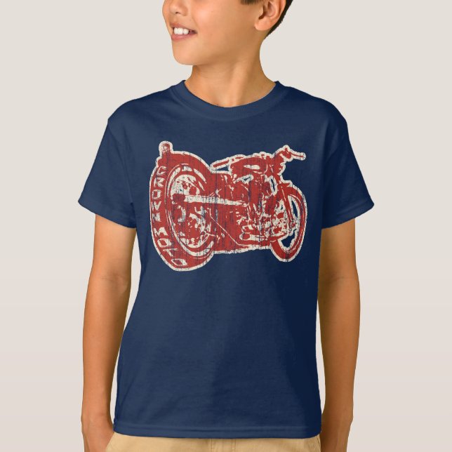 Camiseta Piso (vintage red/crm) (Frente)