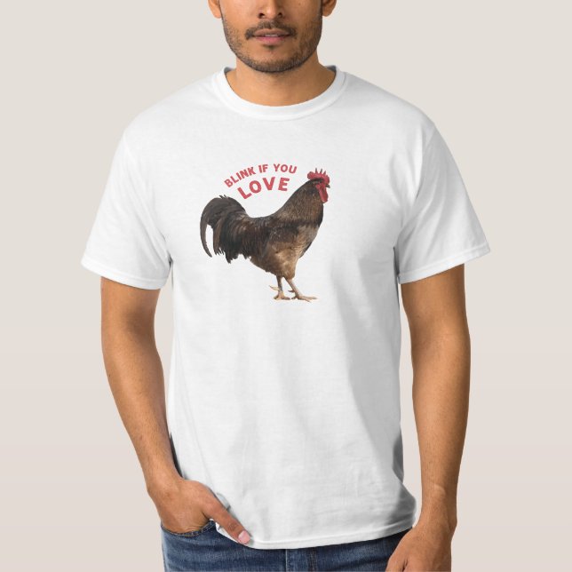 Camiseta Pisque se você ama o galo (Frente)