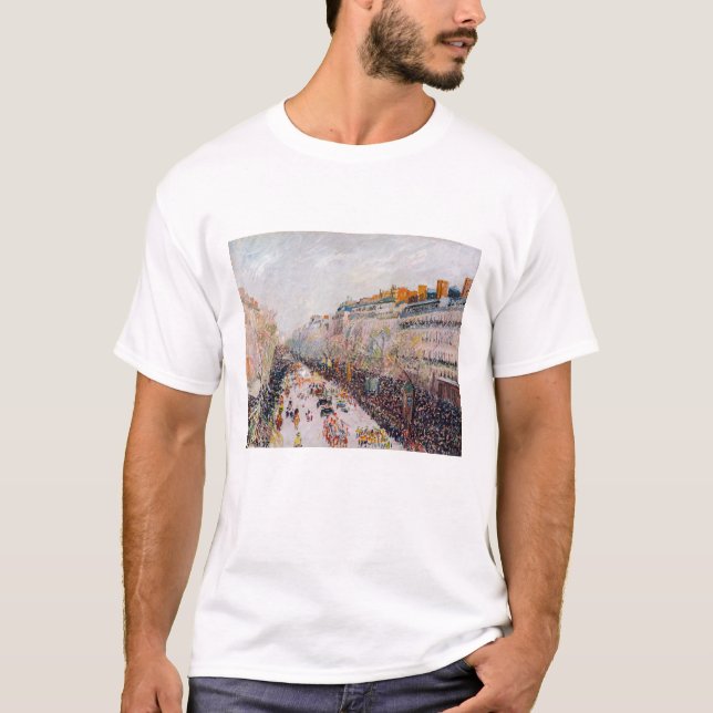 Camiseta Pissarro - Montmartre, Mardi Gras no Boulevard (Frente)